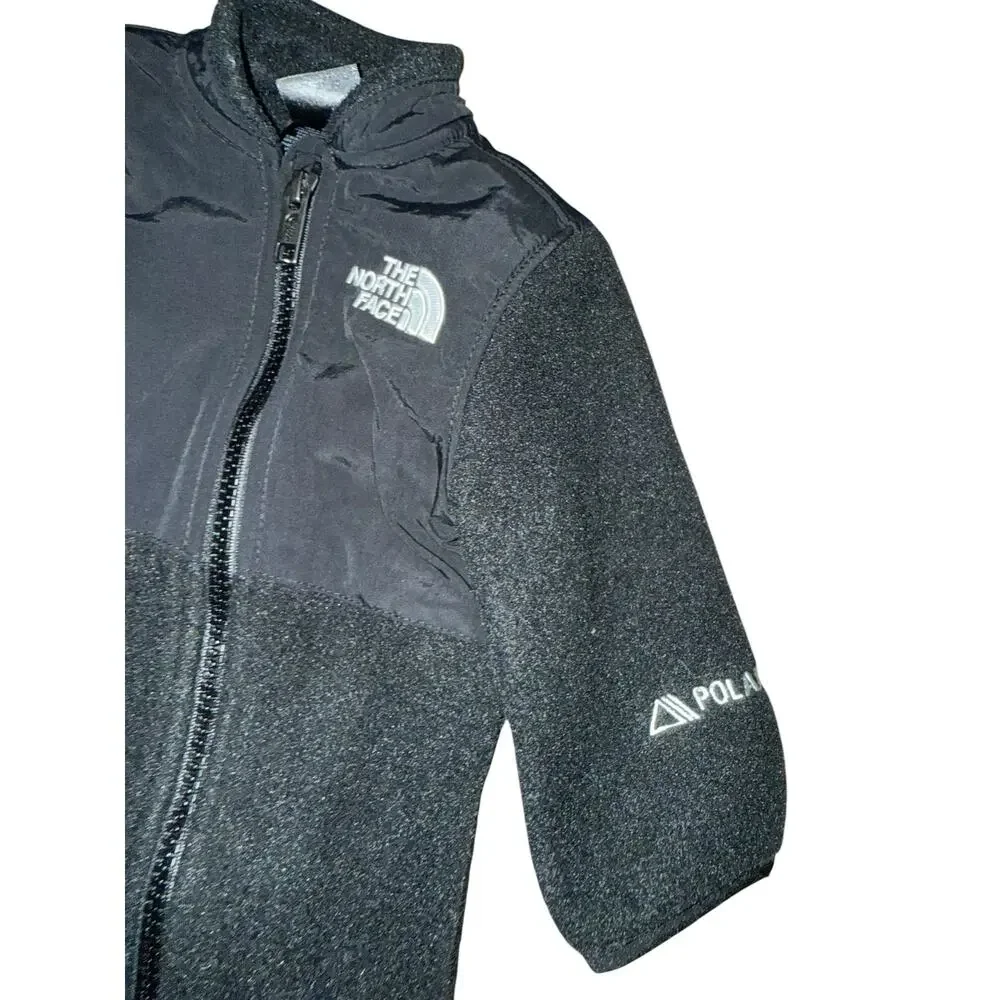 The North Face Infant Black Fleece Bunting Suit Full Zip One Piece 0-3 months
